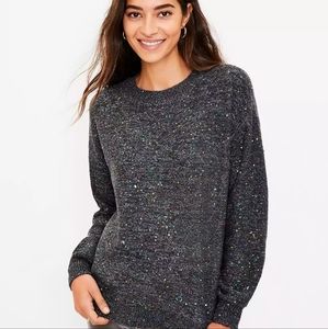 Loft Rainbow Sequin sweater